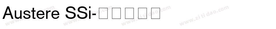Austere SSi字体转换